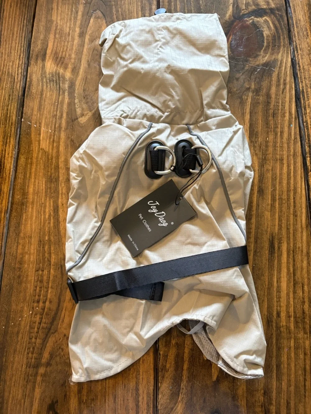 Joy Daog Gray Dog Raincoat